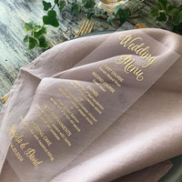 Menu de mariage personnalisé en acrylique, menu de mariage, menu de fête prénatale, menu d'anniversaire, présentoir alimentaire, décoration de table événementielle, dîner de luxe
