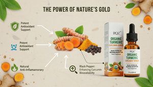 Thuốc nhỏ nghệ curcumin hữu cơ với gừng & tiêu đen, không biến đổi gen, thuần chay, không gluten, sản phẩm OEM nhãn hiệu riêng, bổ sung sức khỏe khớp - Product Image 3