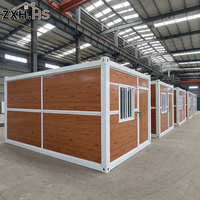 Maison conteneur pliable transportable avec conception préfabriquée pour une habitation temporaire
