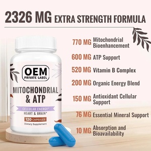 Cápsulas de ATP mitocondriales <span class=keywords><strong>para</strong></span> combatir la fatiga, <span class=keywords><strong>el</strong></span> complejo de vitamina B orgánico más vendido de OEM - Product Image 3