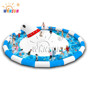 Piscine gonflable WINSUN en forme d'ours polaire avec plateforme de saut pour enfants, idéale pour les fêtes d'été en plein air, location et usage commercial - Product Image 6