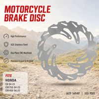 Dirt Bike Motocross AISI Acier Inoxydable 260mm Moto MX Avant Disque De Frein Rotor pour Honda CR CRF250 450