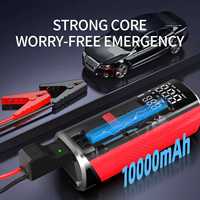 12V 24V Double Cylinder Digital Car Tire Inflator Pump Jump Starter Portable Air Compressor Emergency Flashlight 120W 6000mAh