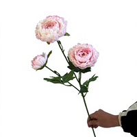 Europese stijl kunstmatige pioenrozen voor thuis, eettafel, bloemendecoratie, bruiloft, buiten