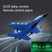 Control remoto planeador espuma ala fija Su SU35 luchador modelo Avión de juguete avión montaje libre