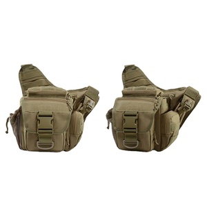 카카이 남성용 방수 카무플라주 웨이스트 백, 견고하고 내구성 좋은 블루 그린 색상 패셔너블 아웃도어 스포츠 등산 전술 카메라 가방 옥스포드 - Product Image 1