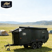 Caravane de voyage familiale tout-terrain de luxe personnalisée pour le camping et les voyages en camping-car