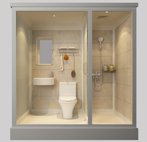 Unité de salle de bain complète préfabriquée, salle de bain intégrée, salle de bain modulaire pour le glamping - Product Image 5