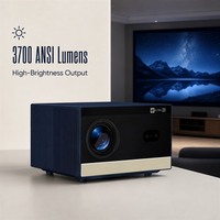 Projecteur intelligent Android Flixtone D11 Master Native 4K 20W avec haut-parleur LED, projecteur 4K+, 3700 ANSI haute luminosité pour les entreprises