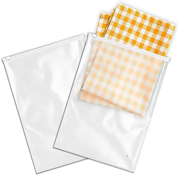 Hoge Transparantie Slider Ziplock Bag Malaysia Custom Size Poly Frosted Tassen Voor Kleding