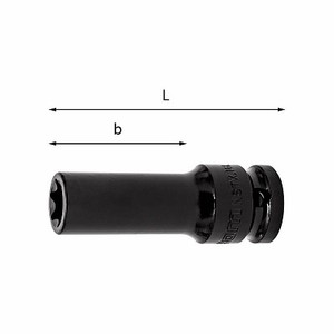 MTXL <b>Socket</b> 235 1/2 Inch Drive Length L b Measurement - Product Image 1
