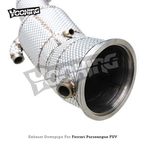 Tubo de Escape de Acero Inoxidable con Protección Térmica de Fábrica y Flujo Libre para Ferrari Purosangue FUV V12 6.5L 2022+ - Product Image 3