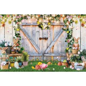 Fondo de fotografía de la resurrección de Jesús, decoraciones para el día de Pascua, pancarta personalizable para fiestas de primavera - Product Image 2