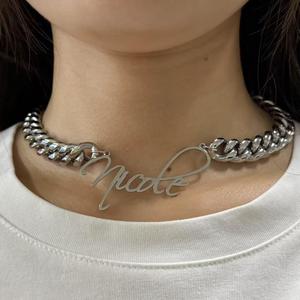 <span class=keywords><strong>Collana</strong></span> con Catena Personalizzata con Nome, Placcata in <span class=keywords><strong>Oro</strong></span>, Spessore 8mm, in Acciaio Inossidabile, Gioiello Regalo - Product Image 3