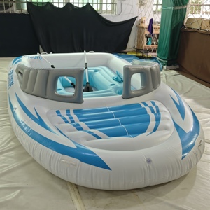 Île flottante gonflable pour 5 à 10 personnes, <span class=keywords><strong>radeau</strong></span> flottant en PVC robuste pour lac, piscine, <span class=keywords><strong>plage</strong></span>, fête - Product Image 2