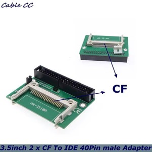 Adaptateur de carte Compact <span class=keywords><strong>Flash</strong></span> (CF) vers IDE 3,5 pouces double face, convertisseur de disque dur (HDD) 40 broches CF vers IDE 3,5 pouces, connecteur mâle, compatible <span class=keywords><strong>bootable</strong></span> - Product Image 1