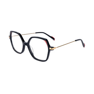 उच्च अंत महिलाओं की बड़ी गोल फ्रेम प्लेट सतह + धातु पैर की ओटी - Product Image 3