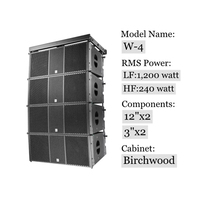Système de sonorisation Line Array bidirectionnel, deux woofers de 12 pouces, deux haut-parleurs à compression en titane néodyme de 3 pouces, haute performance, faible distorsion