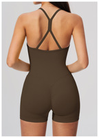 Combinaison une pièce gainante style débardeur pour femme, respirante et à séchage rapide, idéale pour le fitness et l'entraînement (vente en gros)