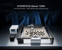 Mesin Pemotong dan Pengukir Laser Berpendingin Air Glacier 120W Berdaya Tinggi untuk Akrilik, Plastik, Kayu Lapis, Ukuran Besar 800x800mm