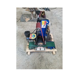 Piccola Mini cintura di sabbia da tavolo in acciaio inossidabile metallo lamiera di alluminio sbavatura lucidatura lucidatrice lucidatrice - Product Image 6