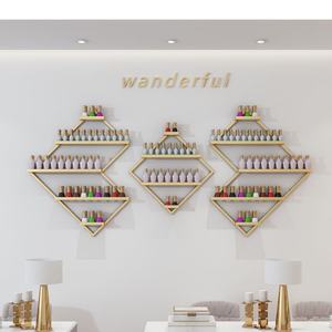 Exhibidor de Esmalte de Uñas de Pared Dorado Comercial para Tienda Zxm, Organizador de Esmalte de Uñas de Metal para Pared - Product Image 4