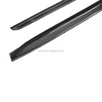 Celemek Sisi Rok Serat Karbon untuk BMW, M-SPORT 5 Seri F90 M5 G30 2018 2019 3D Gaya Pelindung Bumper Mobil
