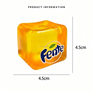 Jouet Squishy en TPR en forme de glaçon mignon de 4,5 cm, à remontée lente, jouet de décompression à presser pour enfants et adultes, unisexe, vente en gros - Product Image 4