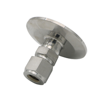 Bouchon d'extrémité sanitaire en acier inoxydable 304 316 de 1,5 pouce, 3 pouces, 4 pouces, 6 pouces pour extracteur à circuit fermé, couvercle plat avec raccord à compression