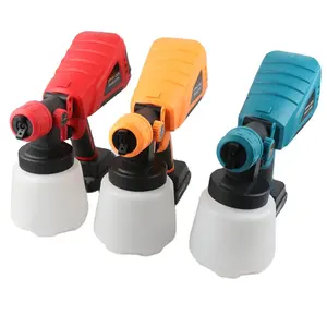 Cordless Electric Spray Gun 3 Nozzle Portable Rechargeable Flow Control High Power Household Paint Sprayer