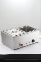 Chauffe-plat électrique en acier inoxydable de qualité commerciale Bain Marie Buffet Table à vapeur Restauration Restaurants Moteur neuf