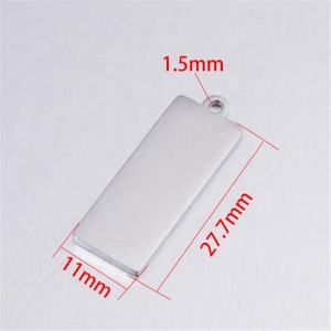 Yiwu Aceon-productos de acero inoxidable <span class=keywords><strong>2023</strong></span>, marco de Metal para interiores y exteriores, OEM, equipaje con lazo rectangular, etiqueta para perro - Product Image 4