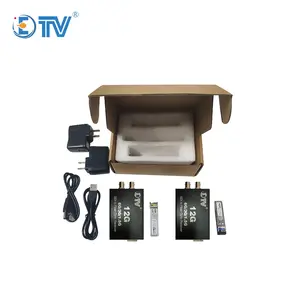 Broadcast Grade TV Station Studio Sdi To Fiber 12g 4k 60p With Loop Out LC Connector