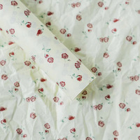 Bahan Pembungkus Kertas Motif Bunga Anti Air Tebal untuk Alas Lapisan Dasar Buket DIY 50x70cm Fashion
