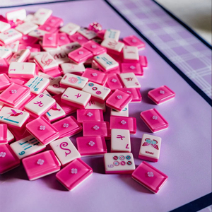 Tuiles de Mahjong Américaines de Luxe 160 pièces, Modernes, Portables, pour l'Intérieur, Série Legacy, Tuiles de Mahjong en Acrylique 1 couche, Woodlands Mahjong - Product Image 1