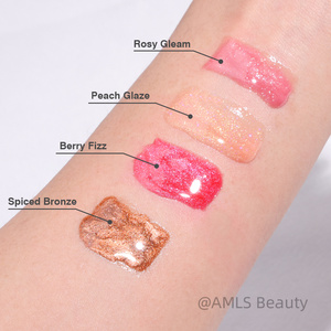 Gloss à lèvres liquide minéral à marque privée, prêt à être expédié, logo personnalisé, vente en gros, 4 couleurs, faible MOQ - Product Image 2