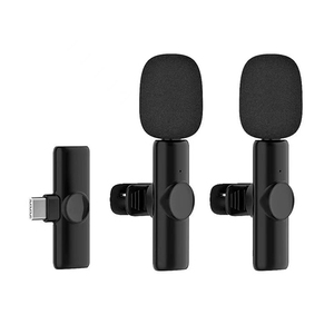 Venta al por mayor portátil Mini Clip en teléfono MICRÓFONO INALÁMBRICO Lavalier micrófonos de solapa para teléfono móvil - Product Image 1