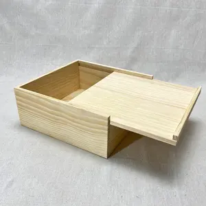 CAOXIAN HUASHEN kotak permen polos kotak penyimpanan perhiasan kotak kerajinan Organizer kayu untuk hadiah kustomisasi kotak hadiah