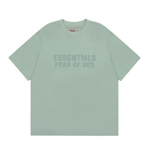 Yeni FOG ESS 3D Saf Pamuk Harfli Baskılı <span class=keywords><strong>Vintage</strong></span> Amerikan Tarzı Kısa Kollu Çift Tişörtü Erkek Tasarımcı Gömlekleri - Product Image 3
