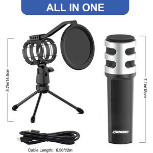 Amazons ไมโครโฟนคอนเดนเซอร์ USB,ลำโพงไฟฟ้า YDM-20ไมโคร YOTTO ZY-UD1 ZINGYOU Mic - Product Image 2