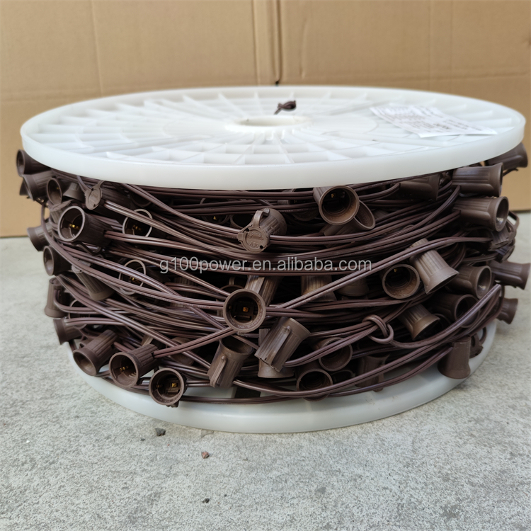 Brown  C9 1000 Foot Bulk Spool 12'' Spacing