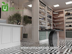 Mobilier de magasin de cosmétiques Offre Spéciale comptoir de maquillage moderne armoire de soins de la peau attrayante belle étagère murale de magasin de cosmétiques à vendre - Product Image 4