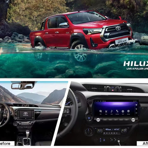 Reproductor Multimedia de navegación Gps para coche de 12,3 pulgadas para <span class=keywords><strong>TOYOTA</strong></span> <span class=keywords><strong>HILUX</strong></span> 2017 + Wifi Carplay Radio - Product Image 6