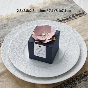 Cajas de recuerdo azul marino, juego de 10 <span class=keywords><strong>para</strong></span> boda, bautismo, fiesta nupcial y eventos especiales, <span class=keywords><strong>etiquetas</strong></span> <span class=keywords><strong>personalizadas</strong></span> - Product Image 4