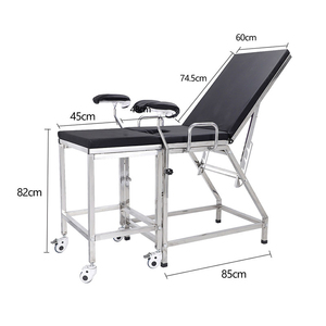 Tempat Tidur Pemeriksaan Ginekologi Medis dari Baja Tahan Karat Berkualitas Tinggi dengan Sandaran yang Dapat Disesuaikan Posisi Trendelenburg untuk Rumah Sakit. - Product Image 1