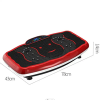 Plate-forme de remise en forme Machine d'exercice télécommande plate-forme de Vibration corps Shaker entraînement puissance Waver plaque vibrante pour un usage domestique