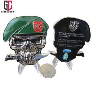 Koin Tantangan Kebanggaan Mess USN (United States Navy) dengan Enamel Logam Kustom Pabrik 12 Tahun, Motif Jolly Rogers untuk Perwira Pangkat Midshipmen dan CPO (Chief Petty Officer) Angkatan Laut Amerika Serikat - Product Image 5