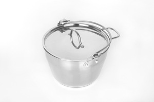 6L Stainless Steel <strong>Jam</strong> Making <strong>Pans</strong> 24cm Maslin <strong>Pan</strong> with Lid - Product Image 3