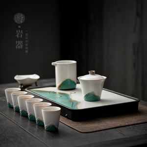 Taza de té de porcelana Distant Mountain Master Cup, forma cilíndrica, sin plomo, para preparar té Kung Fu, degustación y aroma. - Product Image 2
