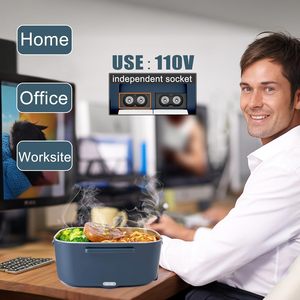 1.8L Electric Lunchbox Portable Food Warmer Heated Electric <b>Lunch</b> Box for Car and Home 220v - Product Image 2